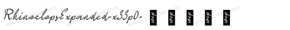 RhinoclopsExpanded-x33p0字体转换