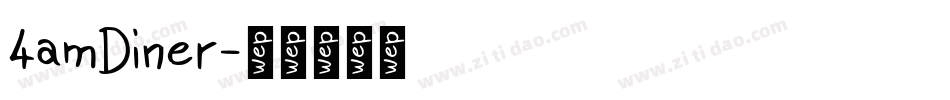 4amDiner字体转换