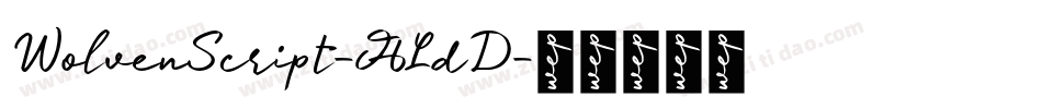 WolvenScript-ALdD字体转换