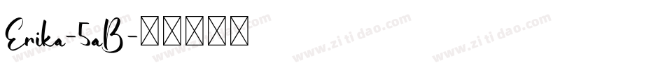 Erika-5aB字体转换