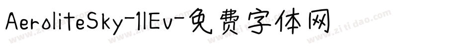 AeroliteSky-1lEv字体转换