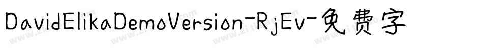 DavidElikaDemoVersion-RjEv字体转换