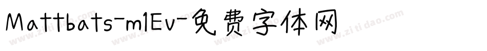 Mattbats-m1Ev字体转换