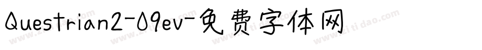 Questrian2-09ev字体转换
