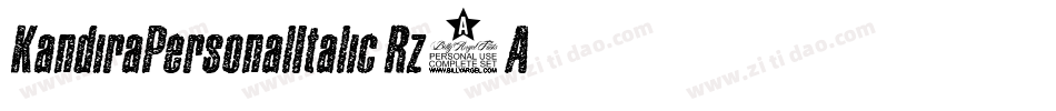 KandiraPersonalItalic-Rz7A字体转换