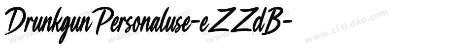 DrunkgunPersonaluse-eZZdB字体转换