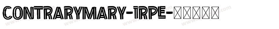 ContraryMary-1Rpe字体转换