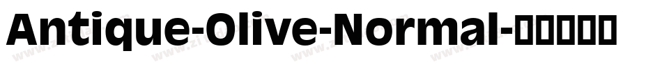 Antique-Olive-Normal字体转换