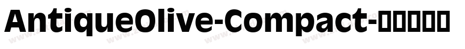 AntiqueOlive-Compact字体转换