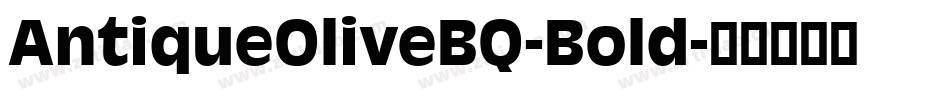 AntiqueOliveBQ-Bold字体转换