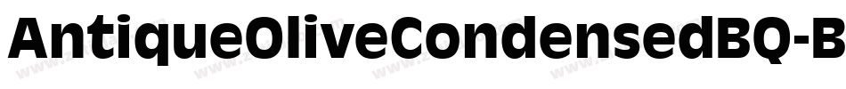 AntiqueOliveCondensedBQ-Bold字体转换