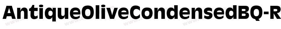 AntiqueOliveCondensedBQ-Regular字体转换