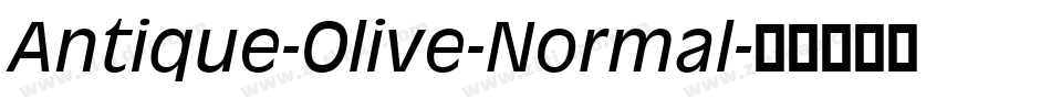Antique-Olive-Normal字体转换