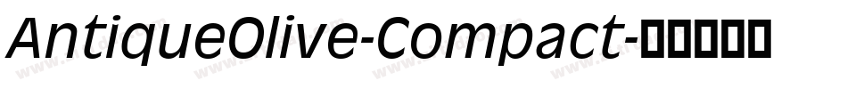AntiqueOlive-Compact字体转换