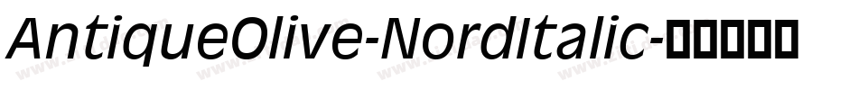 AntiqueOlive-NordItalic字体转换