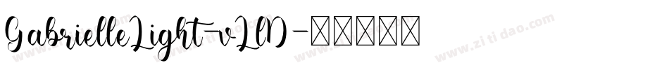 GabrielleLight-vLlD字体转换