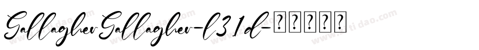 GallagherGallagher-l31d字体转换