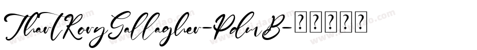 ThartRoryGallagher-PdmB字体转换