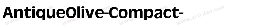 AntiqueOlive-Compact字体转换