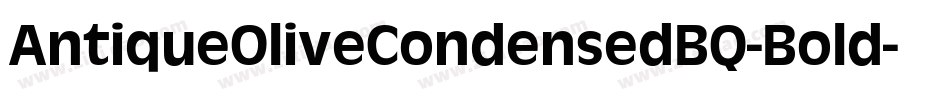 AntiqueOliveCondensedBQ-Bold字体转换