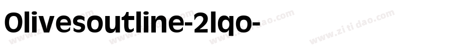 Olivesoutline-2lqo字体转换