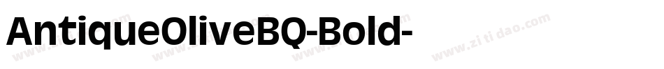 AntiqueOliveBQ-Bold字体转换