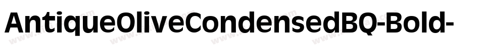 AntiqueOliveCondensedBQ-Bold字体转换