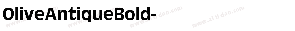 OliveAntiqueBold字体转换