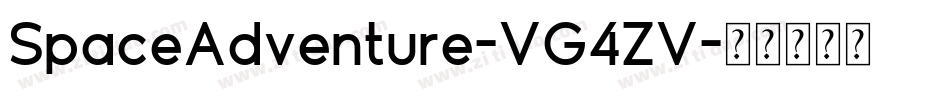 SpaceAdventure-VG4ZV字体转换