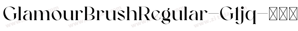 GlamourBrushRegular-G1jq字体转换