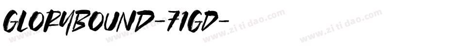 GloryBound-71GD字体转换