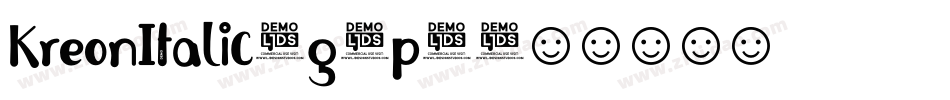 KreonItalic-g5p1字体转换