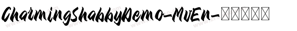 CharmingShabbyDemo-MvEn字体转换