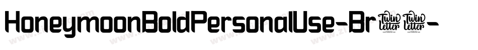 HoneymoonBoldPersonalUse-Br78字体转换