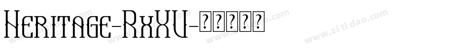 Heritage-RxXV字体转换