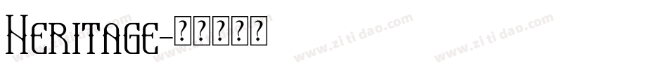 Heritage字体转换