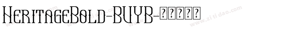 HeritageBold-BVYB字体转换