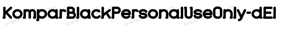 KomparBlackPersonalUseOnly-dElx字体转换