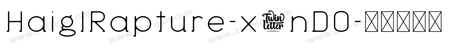 HaiglRapture-x3nDO字体转换