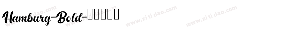Hamburg-Bold字体转换