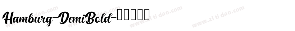 Hamburg-DemiBold字体转换