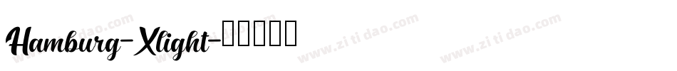 Hamburg-Xlight字体转换