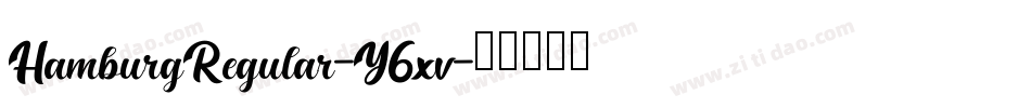 HamburgRegular-Y6xv字体转换