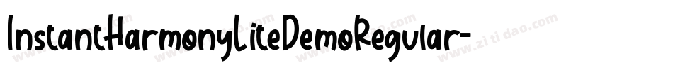 InstantHarmonyLiteDemoRegular-lnAy字体转换 InstantHarmonyLiteDemoRegular-lnAy字体转换
