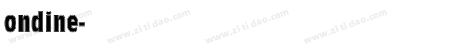 ondine字体转换
