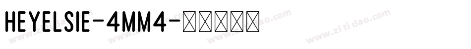 HeyElsie-4mM4字体转换