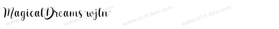 MagicalDreams-wjln字体转换