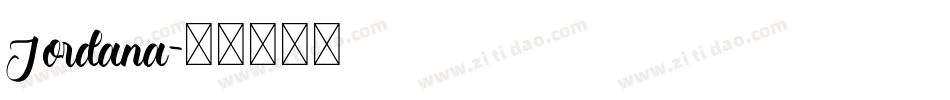 Jordana字体转换