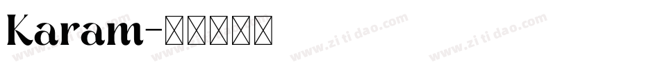 Karam字体转换