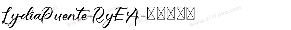 LydiaPuente-RyEA字体转换